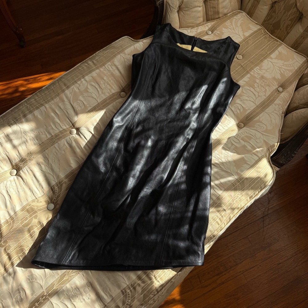 Michelle Garcia - Leather dress / Silk lining